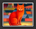 Cat Lady in Red