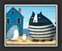 Striped Cat and Friends